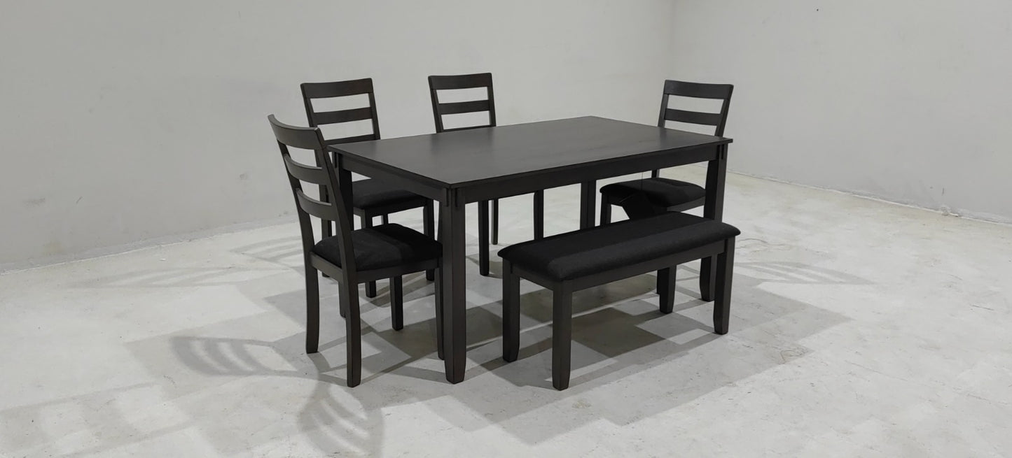 D383-325(4) - DINING SET - BLR WH