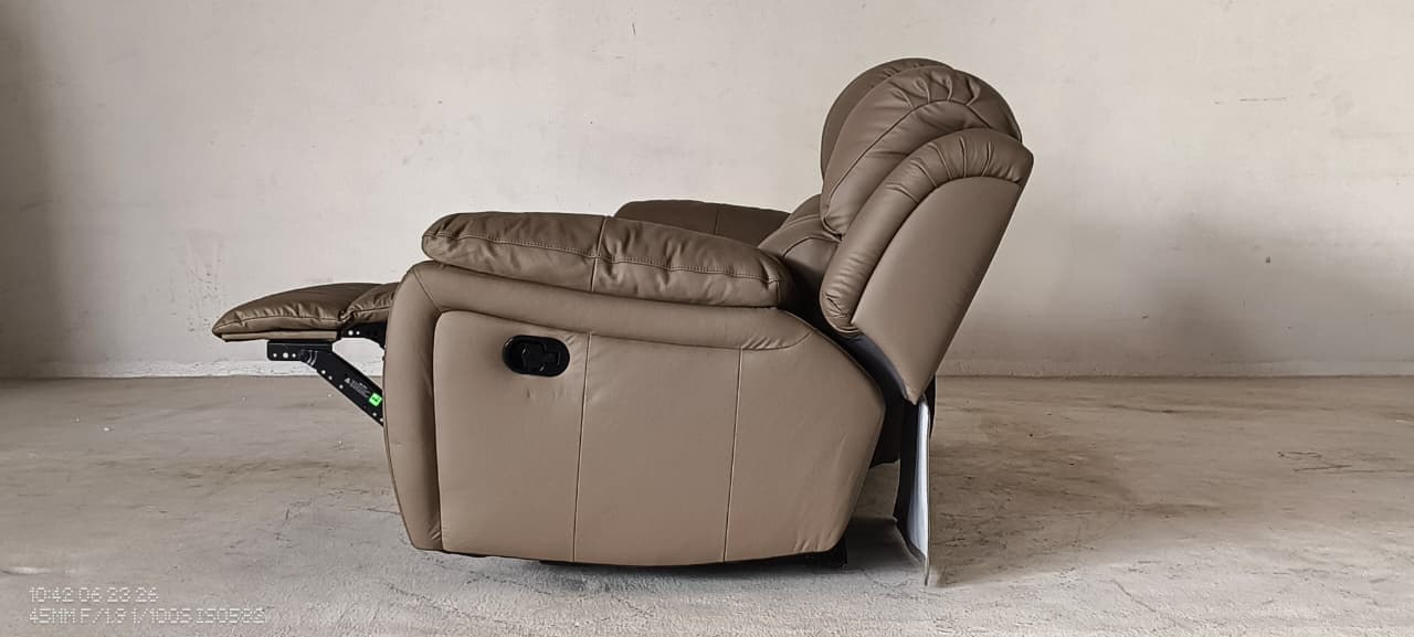 1238(2) - 3 SEATER RECLINER(MANUAL) - BLR WH