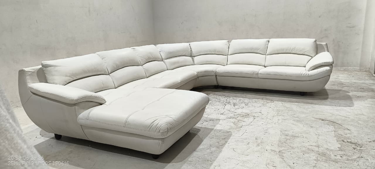 1235 - CORNER SOFA - BLR WH