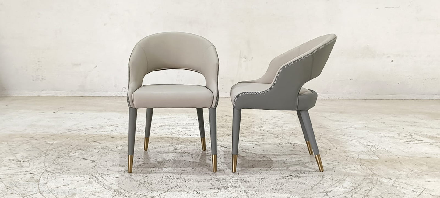 CH450(2) - DINING CHAIR - BLR WH