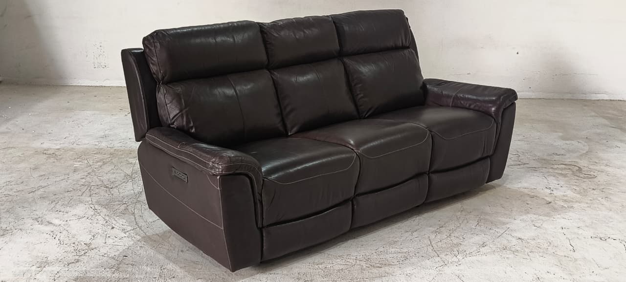 UXW3339HM(1) - 3 SEATER RECLINER(ELECTRIC) - BLR WH
