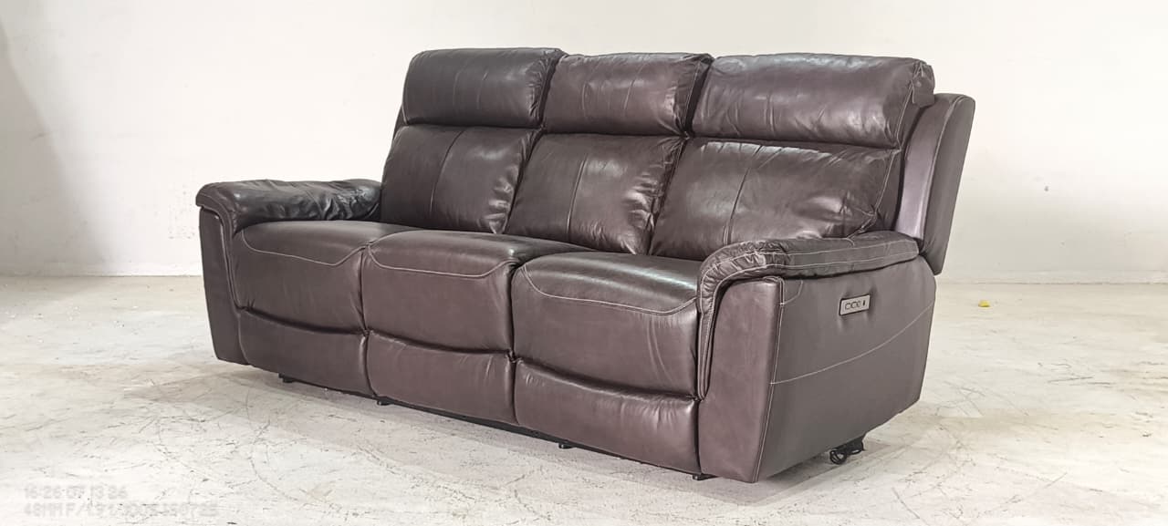 UXW3339HM(1) - 3 SEATER RECLINER(ELECTRIC) - BLR WH