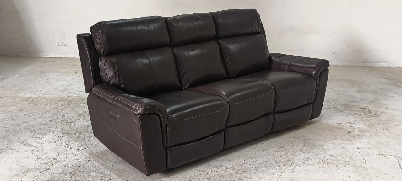 UXW3339HM(1) - 3 SEATER RECLINER(ELECTRIC) - BLR WH