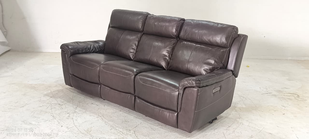 UXW3339HM(1) - 3 SEATER RECLINER(ELECTRIC) - BLR WH