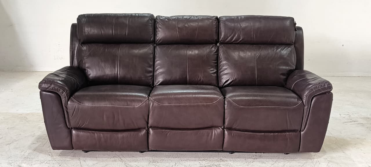 UXW3339HM(1) - 3 SEATER RECLINER(ELECTRIC) - BLR WH