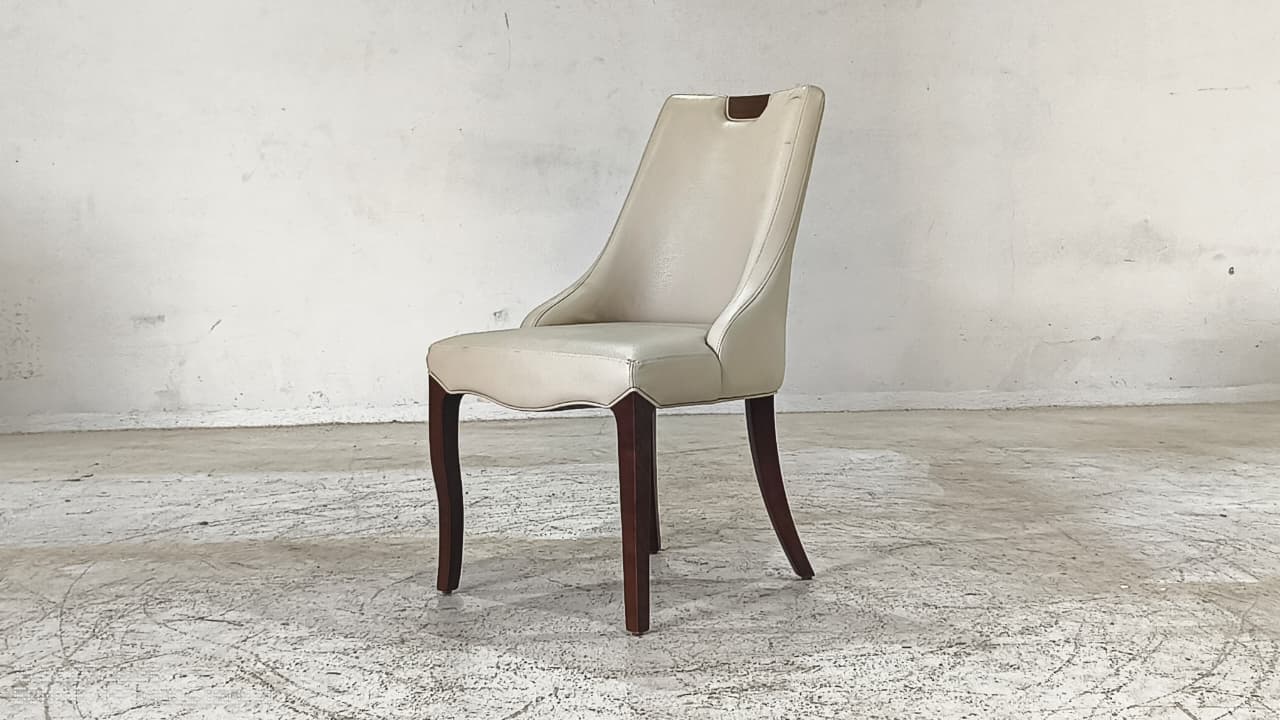 CH 1532(2) - DINING CHAIR - BLR WH