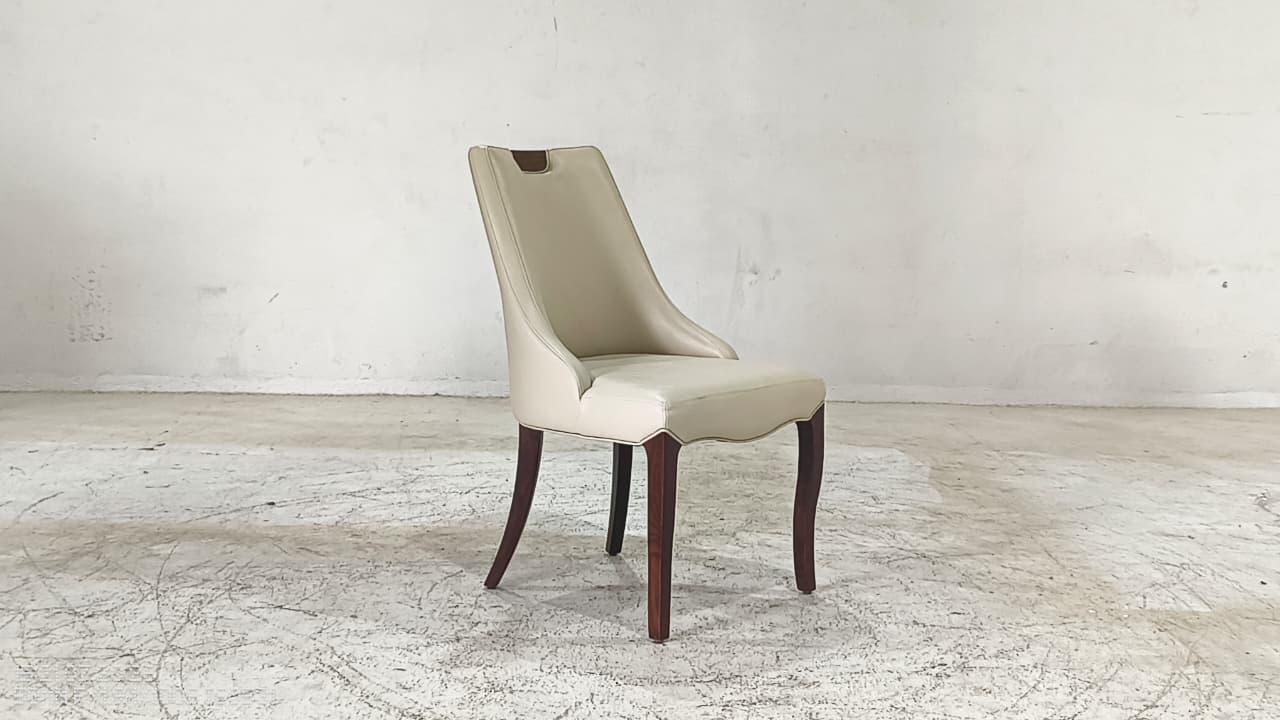 CH 1532(2) - DINING CHAIR - BLR WH