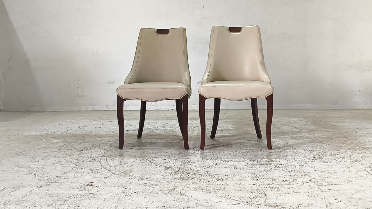 CH 1532(2) - DINING CHAIR - BLR WH