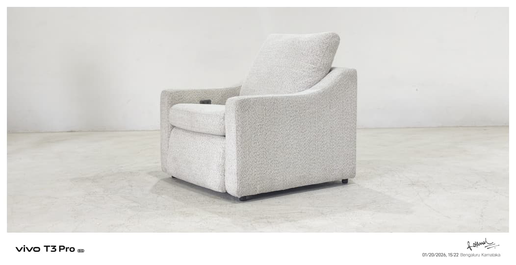 55113M(2) - 1 SEATER RECLINER(ELECTRIC) - BLR WH