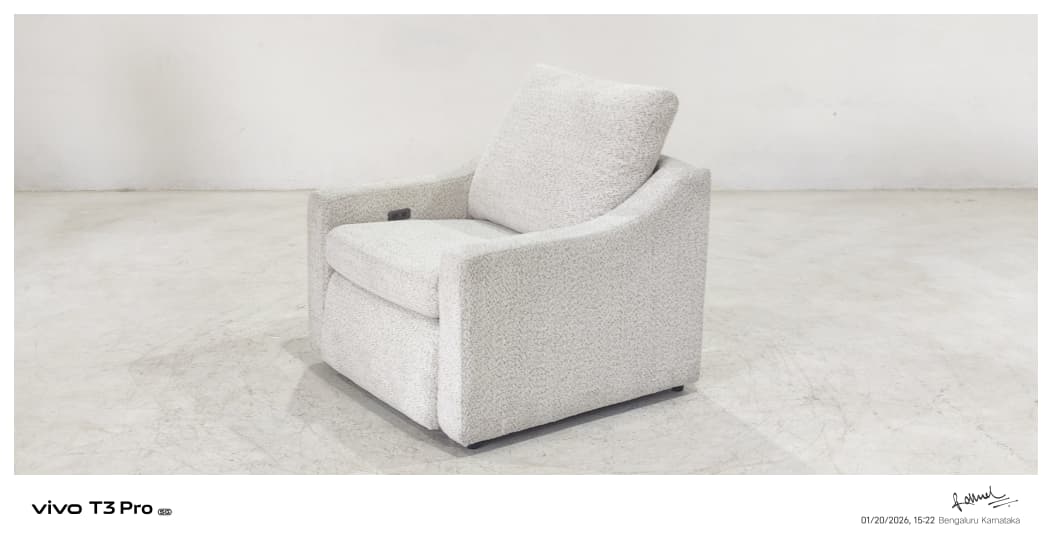 55113M(2) - 1 SEATER RECLINER(ELECTRIC) - BLR WH