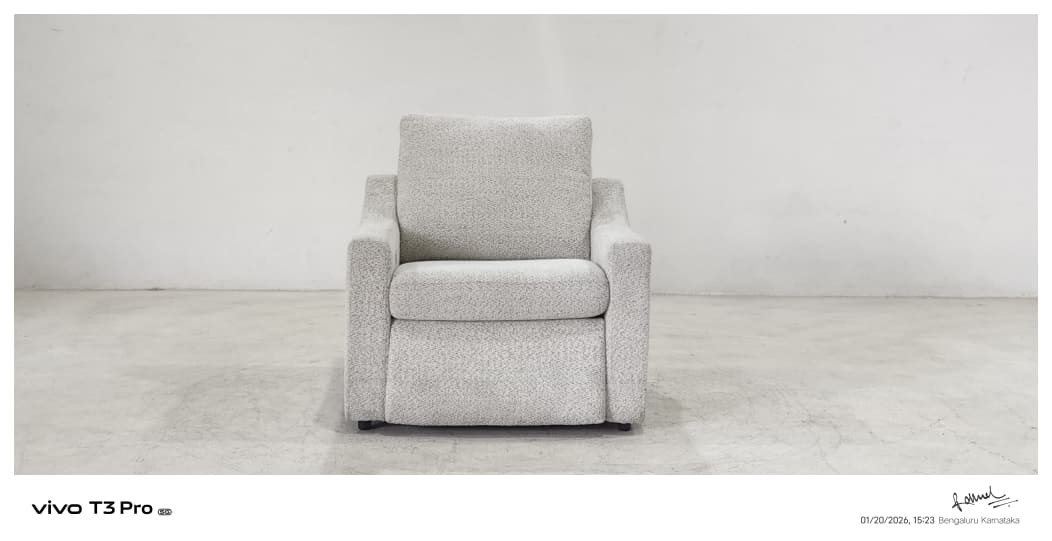 55113M(2) - 1 SEATER RECLINER(ELECTRIC) - BLR WH