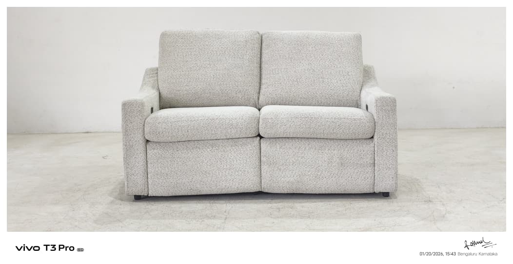 55113M - 2 SEATER RECLINER(ELECTRIC) -  BLR WH