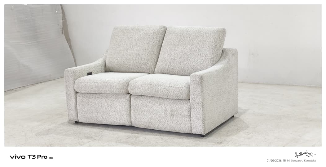 55113M - 2 SEATER RECLINER(ELECTRIC) -  BLR WH