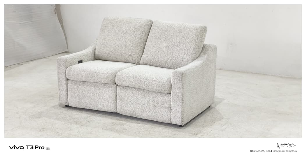 55113M - 2 SEATER RECLINER(ELECTRIC) -  BLR WH