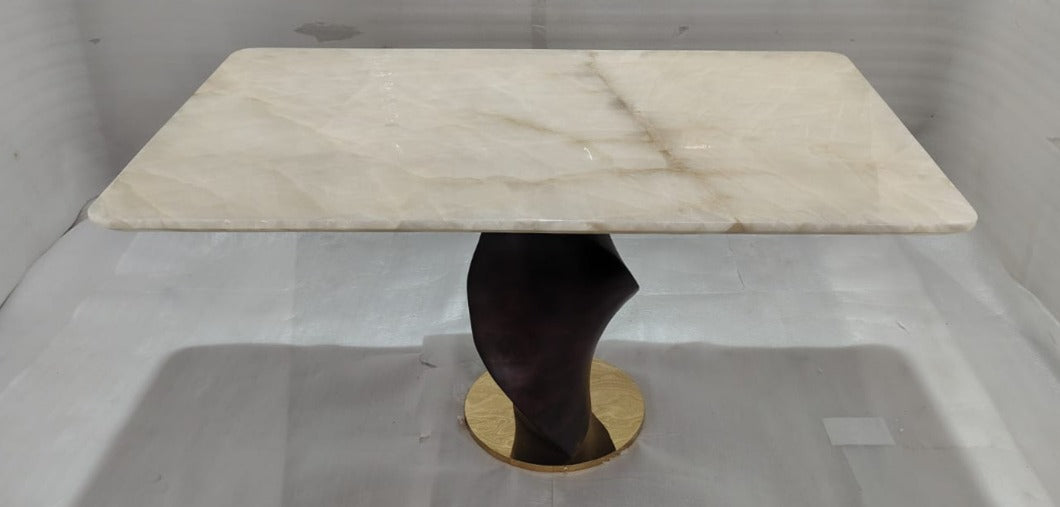 MARBLE TOP - DINING TABLE - HYD WH