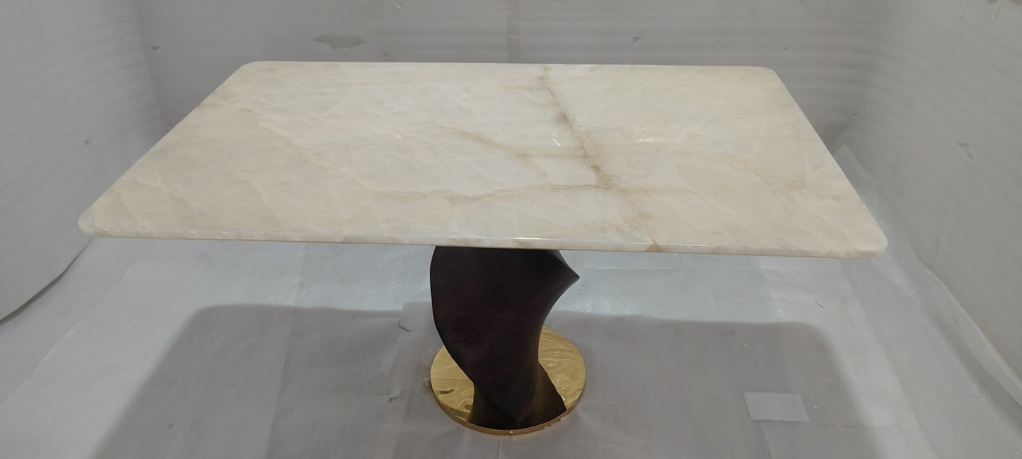 MARBLE TOP - DINING TABLE - HYD WH
