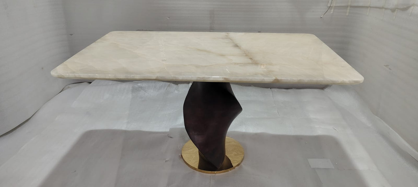 MARBLE TOP - DINING TABLE - HYD WH