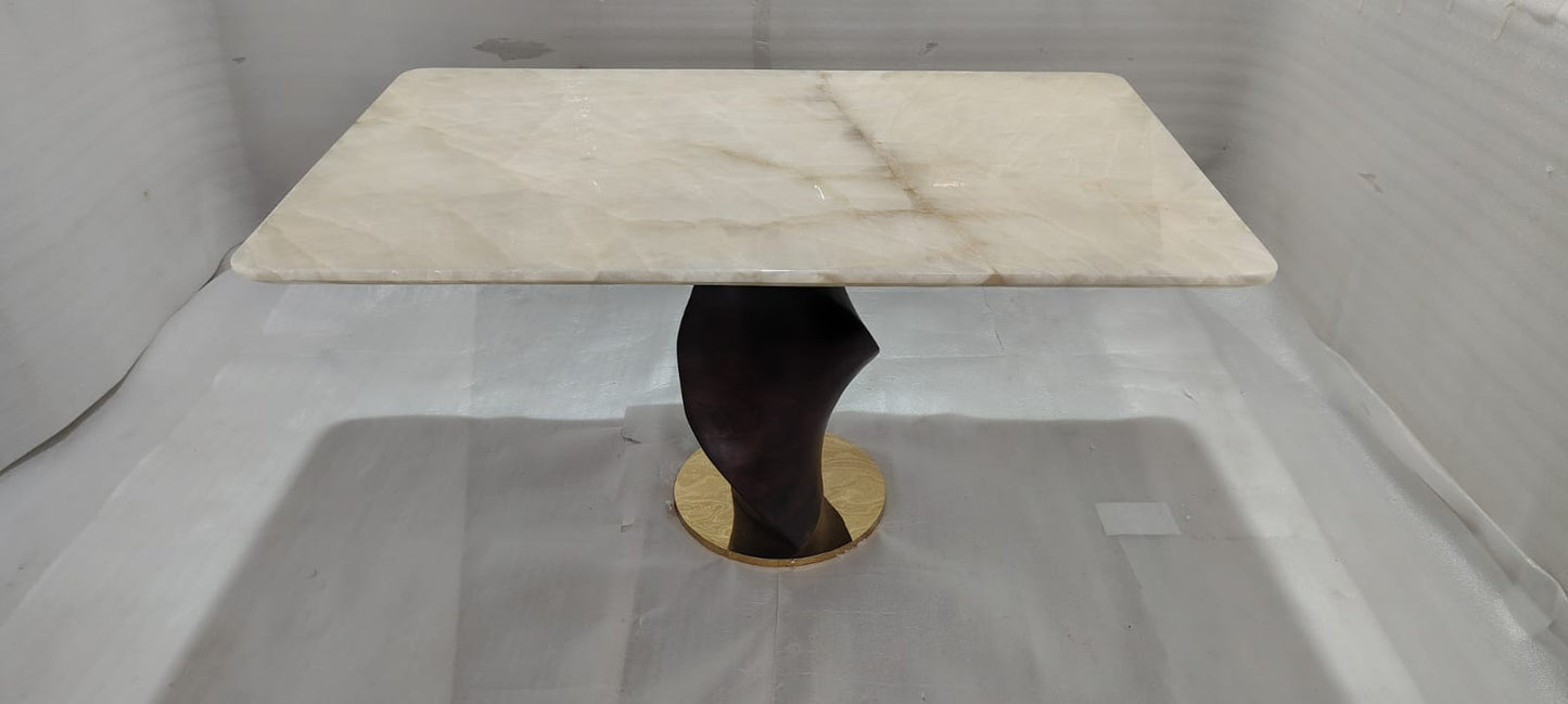 MARBLE TOP - DINING TABLE - HYD WH