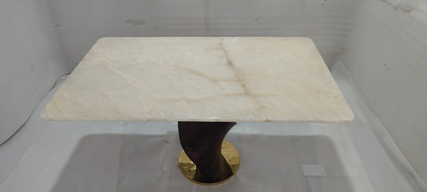 MARBLE TOP - DINING TABLE - HYD WH
