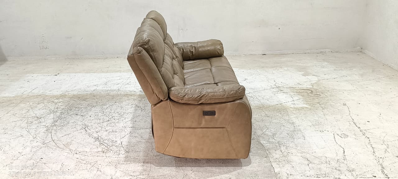 850286M - 3 SEATER RECLINER (ELECTRIC) - BLR WH