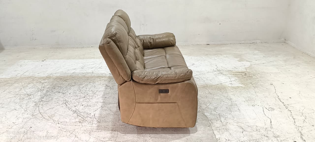 850286M - 3 SEATER RECLINER (ELECTRIC) - BLR WH
