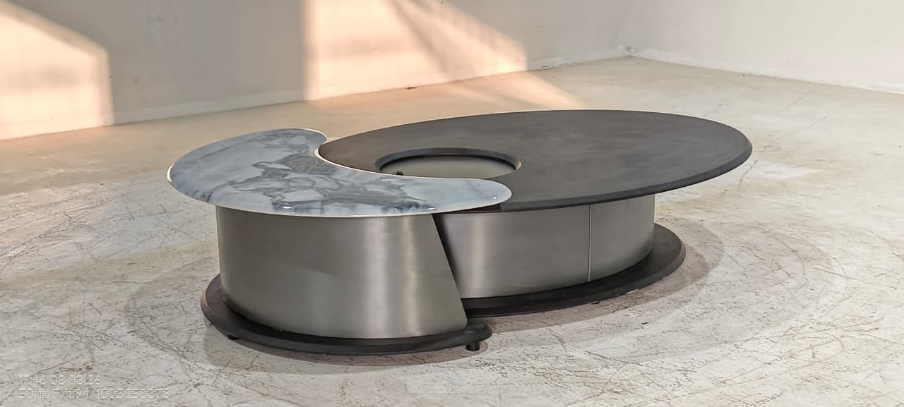 HVM-22003 - COFFEE TABLE - BLR WH