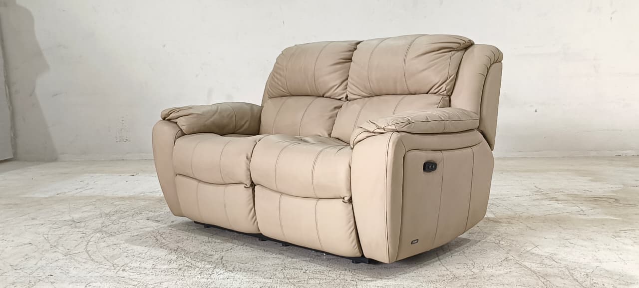 1238 - 2 SEATER RECLINER(ELECTRIC) - BLR WH
