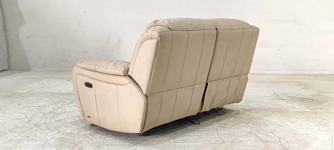 1238 - 2 SEATER RECLINER(ELECTRIC) - BLR WH