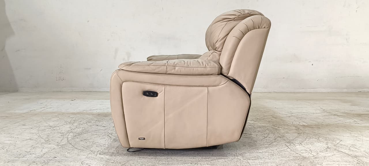 1238 - 2 SEATER RECLINER(ELECTRIC) - BLR WH