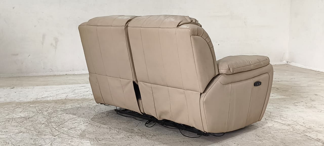 1238 - 2 SEATER RECLINER(ELECTRIC) - BLR WH