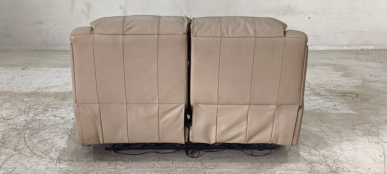 1238 - 2 SEATER RECLINER(ELECTRIC) - BLR WH