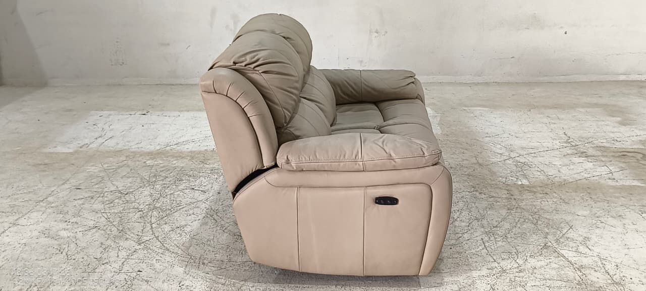 1238 - 2 SEATER RECLINER(ELECTRIC) - BLR WH