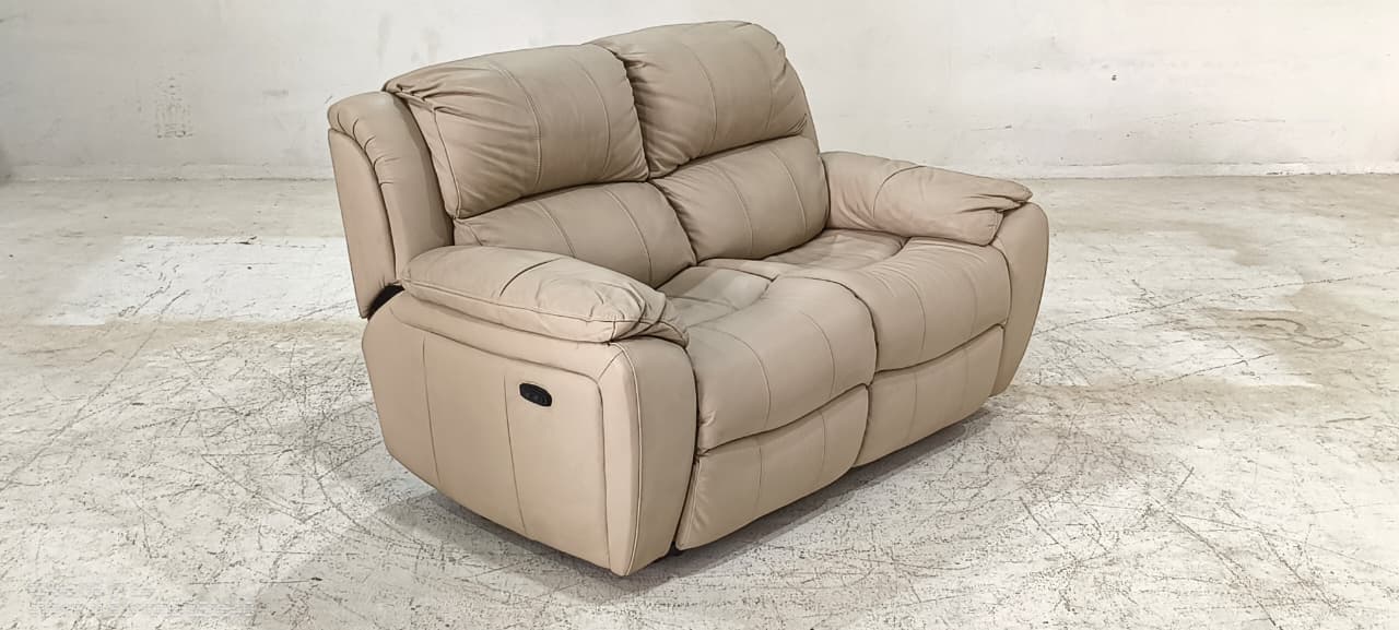 1238 - 2 SEATER RECLINER(ELECTRIC) - BLR WH