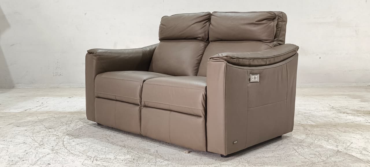 KM.5035 - 2 SEATER RECLINER(ELECTRIC) - BLR WH