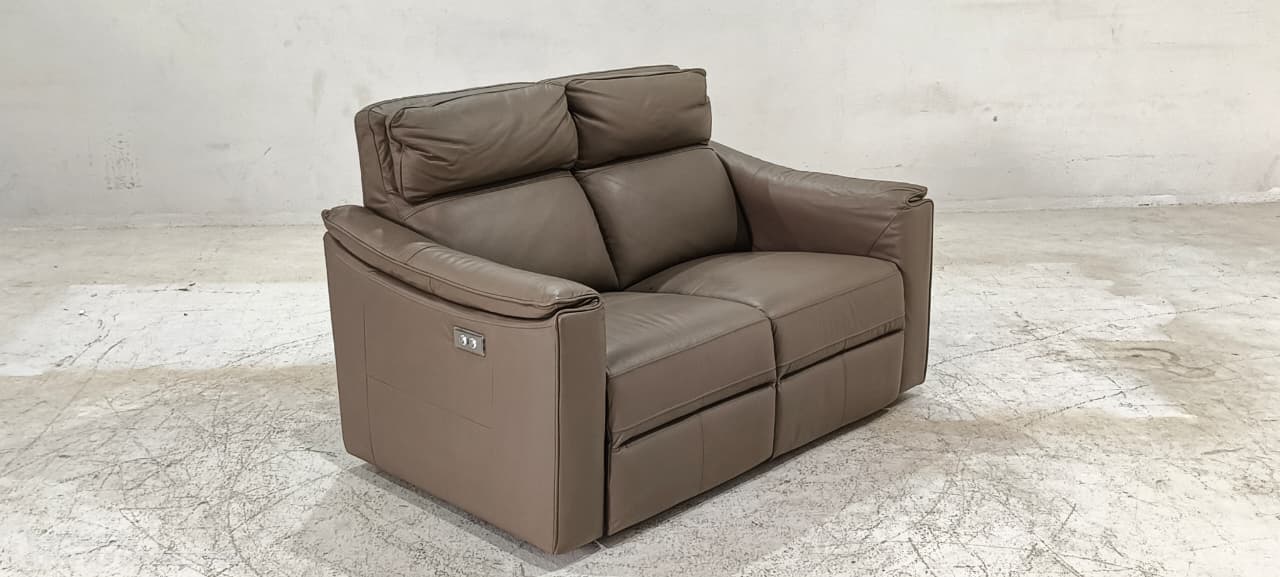 KM.5035 - 2 SEATER RECLINER(ELECTRIC) - BLR WH