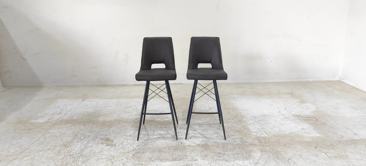 HB-0802-BS(2) - BAR STOOL - BLR WH