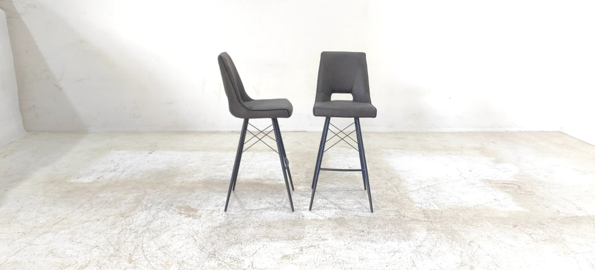 HB-0802-BS(2) - BAR STOOL - BLR WH