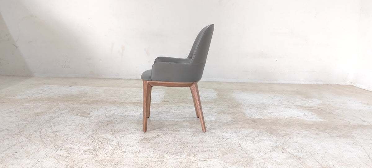C064(2) - DINING CHAIR - BLR WH