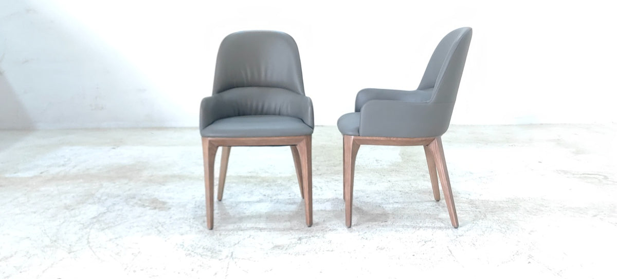 C064(2) - DINING CHAIR - BLR WH