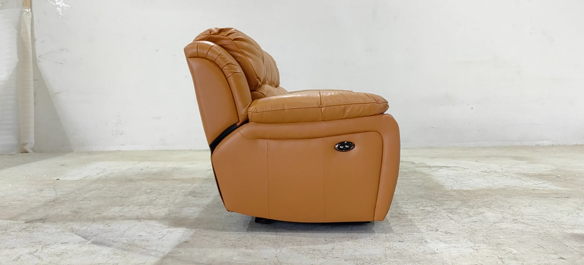 1238-M5658(4) - 3 SEATER RECLINER(ELECTRIC) - BLR WH