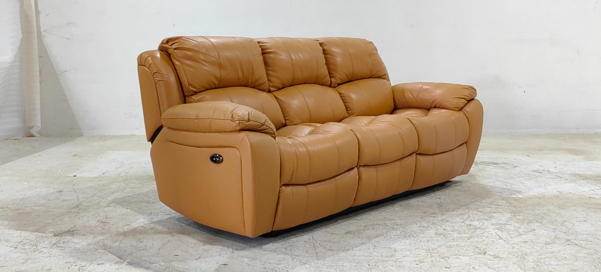 1238-M5658(4) - 3 SEATER RECLINER(ELECTRIC) - BLR WH