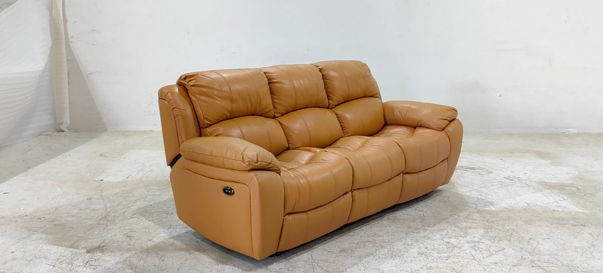1238-M5658(4) - 3 SEATER RECLINER(ELECTRIC) - BLR WH
