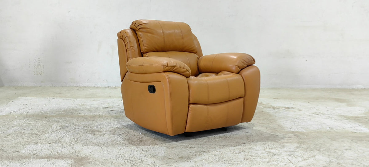 1238-M5658(2) - 1 SEATER RECLINER(MANUAL) - BLR WH