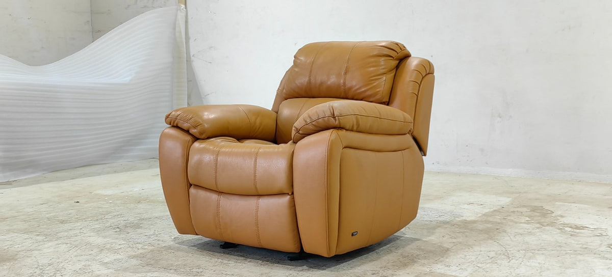 1238-M5658(2) - 1 SEATER RECLINER(MANUAL) - BLR WH