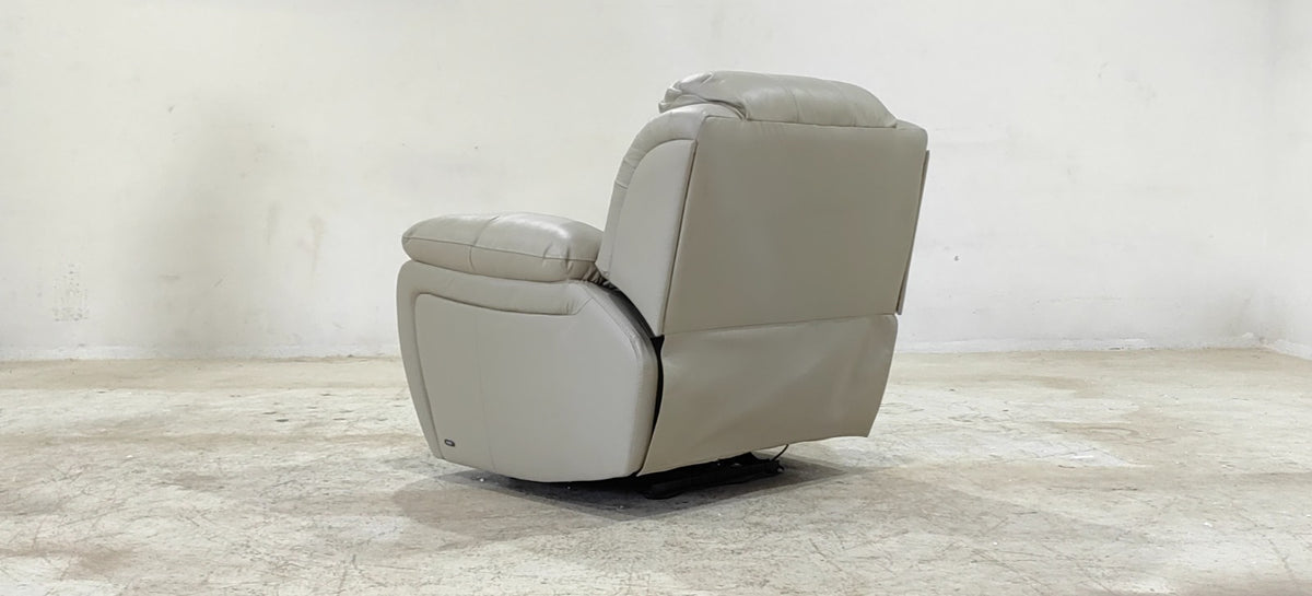 1238-M5652(1) - 1 SEATER RECLINER(ELECTRIC) - BLR WH