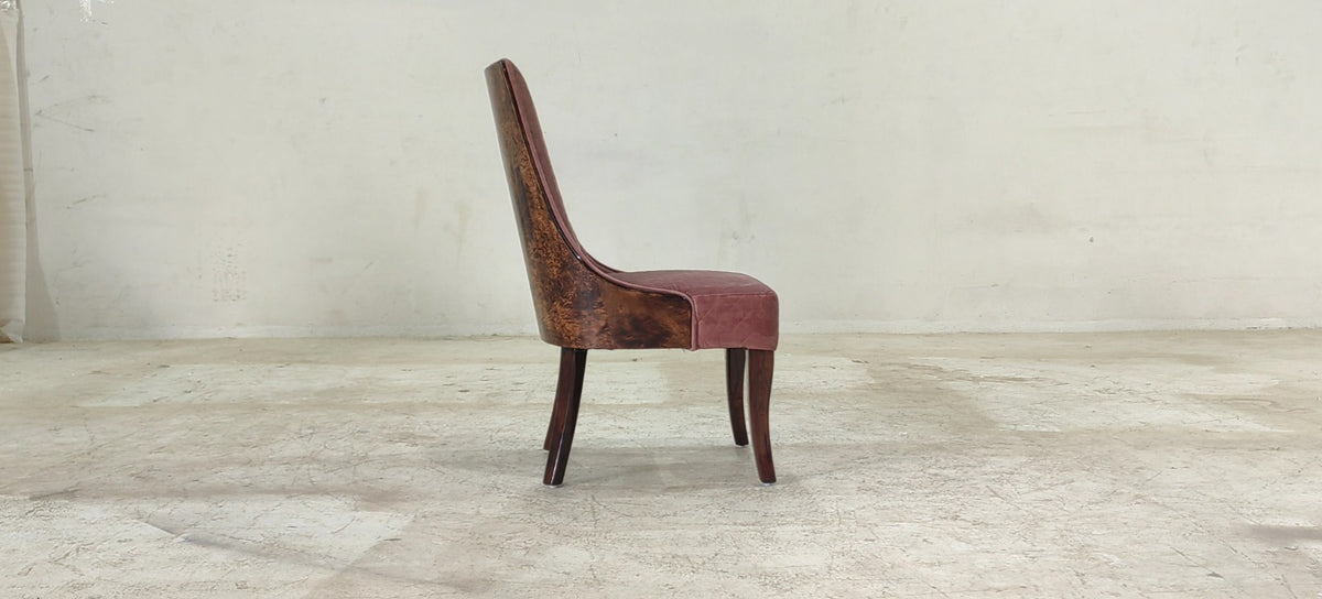 CRESCENT(6) - DINING CHAIR - BLR WH