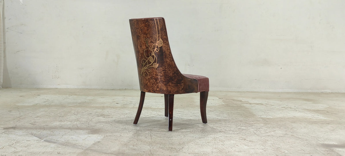 CRESCENT(6) - DINING CHAIR - BLR WH
