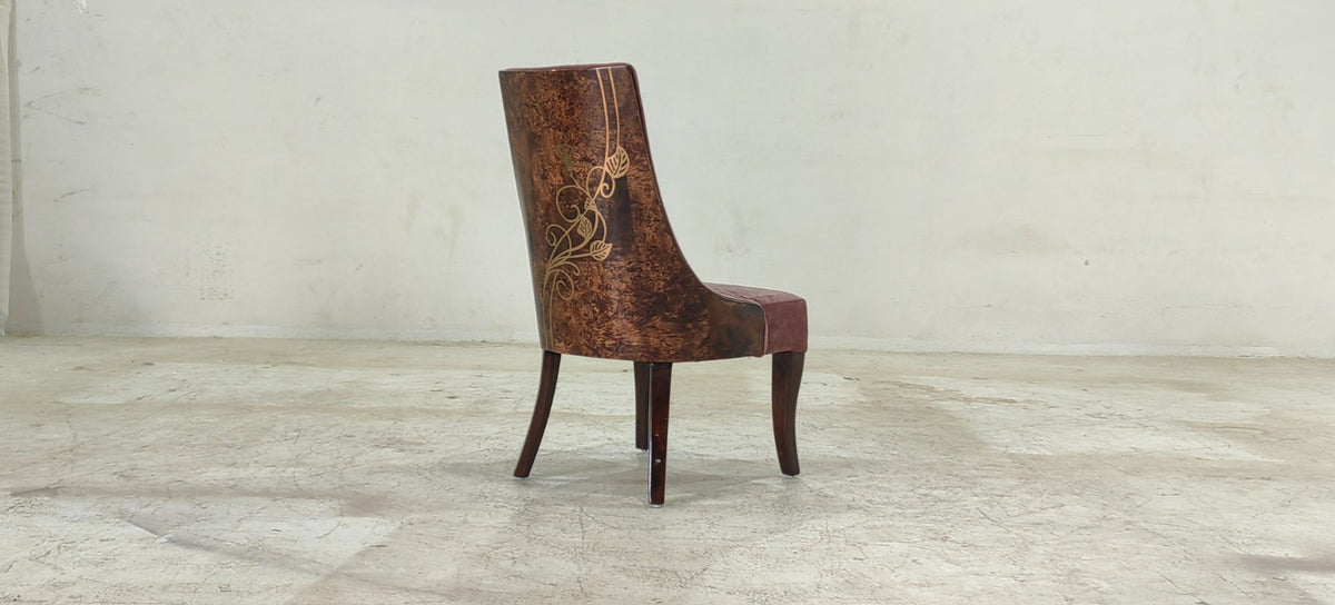 CRESCENT(6) - DINING CHAIR - BLR WH