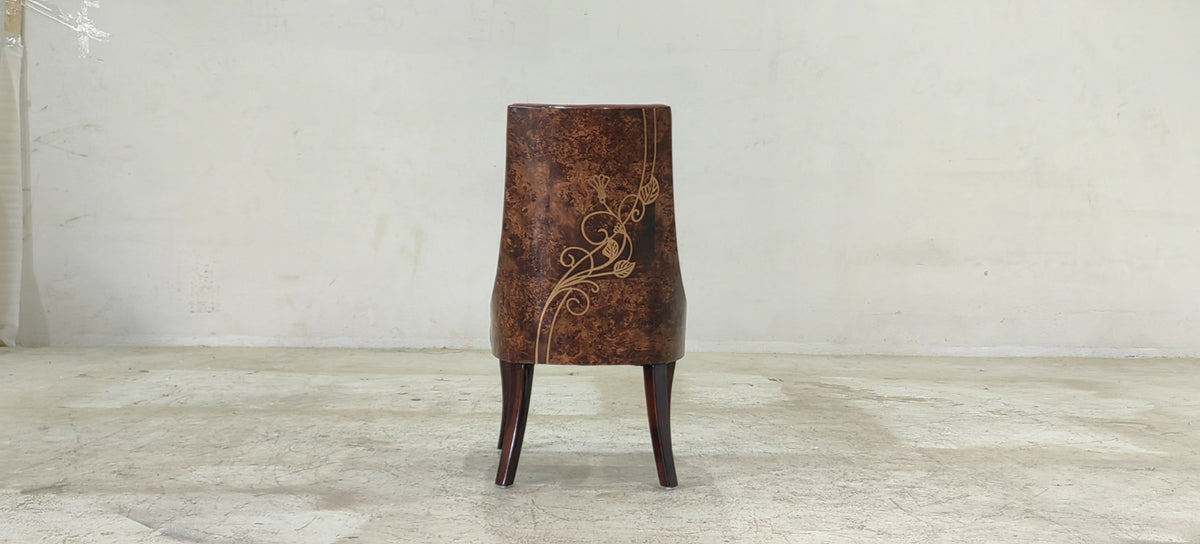 CRESCENT(6) - DINING CHAIR - BLR WH