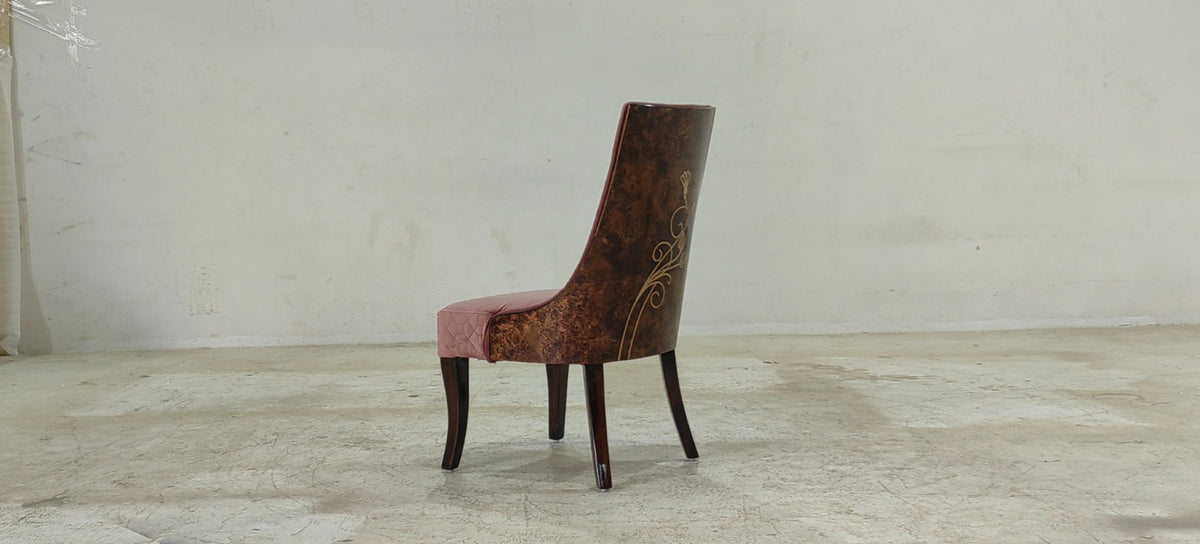 CRESCENT(6) - DINING CHAIR - BLR WH